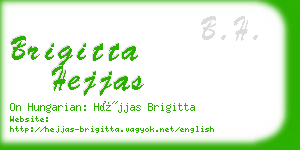 brigitta hejjas business card